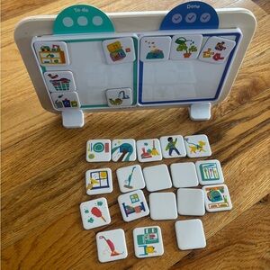 Lovevery Magnetic To-Do & Done Kids Chore Board with Colorful tiles